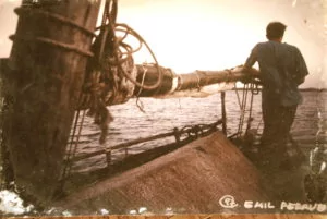 Old Picture of Mike on dhow