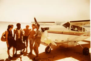 Old plane on the beach